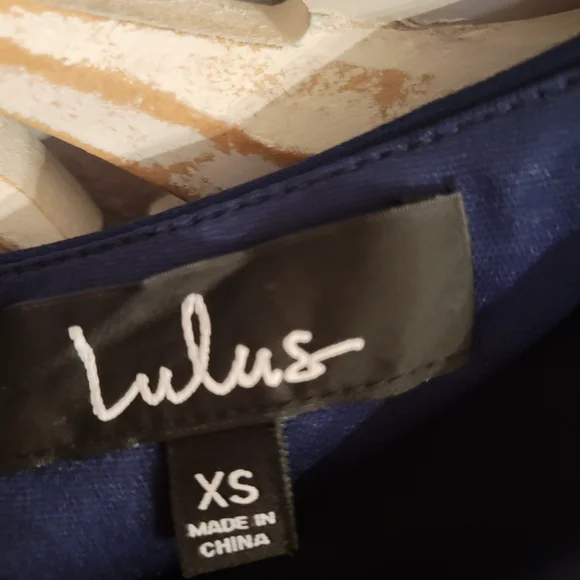 NWT Lulus Navy Blue One-Shoulder Maxi Dress XS *Prom* - Picture 10 of 11